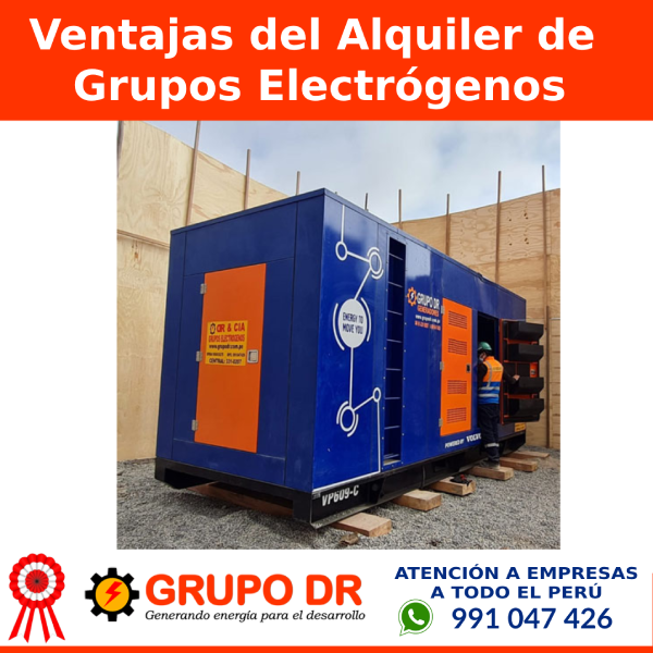 En este momento estás viendo Ventajas del Alquiler de Grupos Electrógenos con GRUPODR