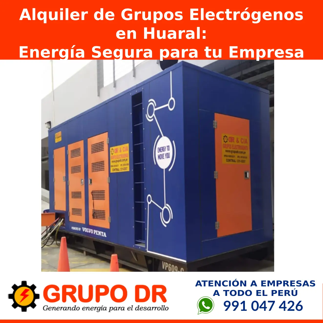 En este momento estás viendo Alquiler de Grupos Electrógenos en Huaral: Energía Segura para tu Empresa