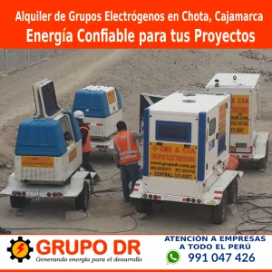 Lee más sobre el artículo Alquiler de Grupos Electrógenos en Chota, Cajamarca: Energía Confiable para tus Proyectos