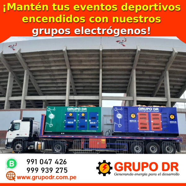 En este momento estás viendo Alquiler de grupos electrógenos para deporte importante en Lima Peru